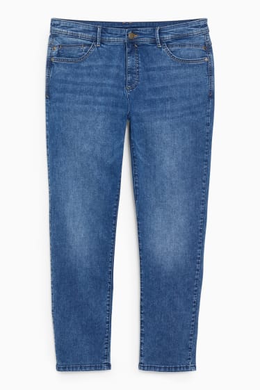 Dames - Slim jeans - mid waist - LYCRA® - jeansblauw