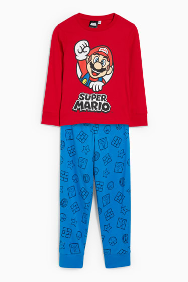 Bambini - Super Mario - pigiama - 2 pezzi - rosso