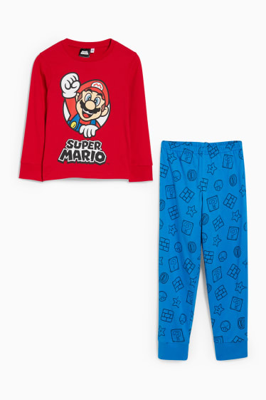 Bambini - Super Mario - pigiama - 2 pezzi - rosso