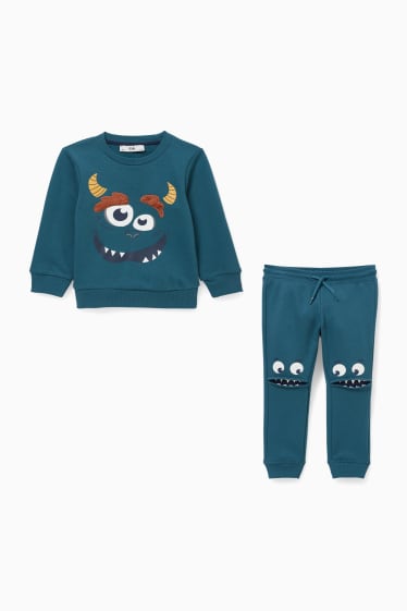 Children - Set - sweatshirt and joggers - 2 piece - dark turquoise