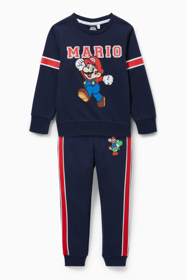 Children - Super Mario - set - sweatshirt and joggers - 2 piece - dark blue
