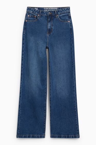 Teens & Twens - CLOCKHOUSE - Wide Leg Jeans - High Waist - jeansblau