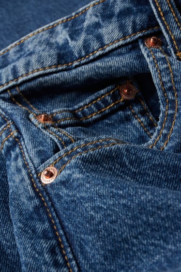 Femmes - CLOCKHOUSE - jean à jambes évasées - high waist - jean bleu