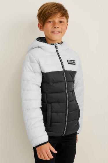 Children - Quilted jacket with hood - cremewhite