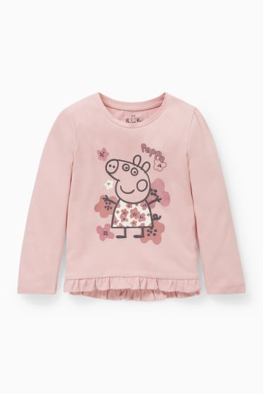 Niños - Peppa Pig - camiseta de manga larga - rosa