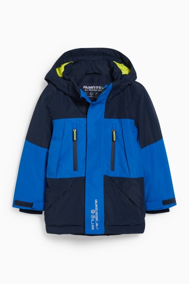 Enfants garçons - Veste de pluie à capuche - bleu