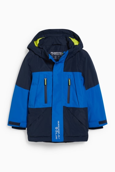 Kinder - Regenjacke mit Kapuze - blau