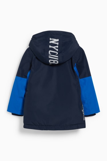 Enfants garçons - Veste de pluie à capuche - bleu