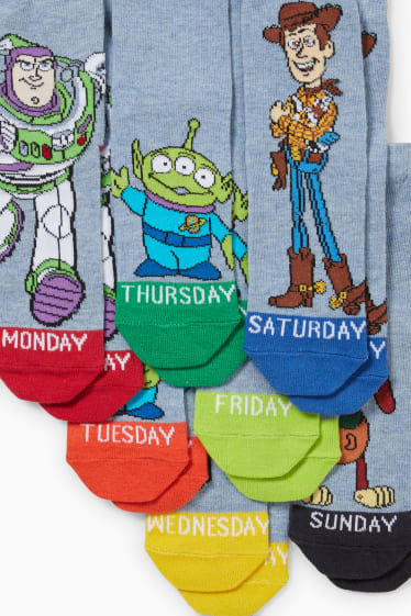 Dětské - Multipack 7 ks - Toy Story: Příběh hraček - ponožky s motivem - světle modrá