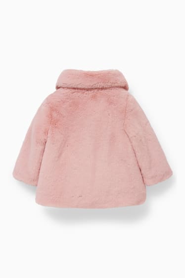 Baby Mädchen - Baby-Teddy-Jacke - rosa