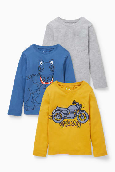 Children - Multipack of 3 - long sleeve top - yellow