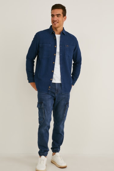 Heren - Tapered jeans - cargojeans - Flex jog denim - LYCRA® - jeansdonkerblauw