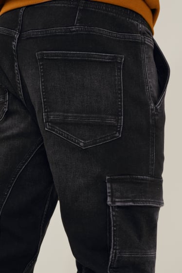 Herren - Tapered Jeans - Cargojeans - Flex Jog Denim - LYCRA® - dunkeljeansgrau
