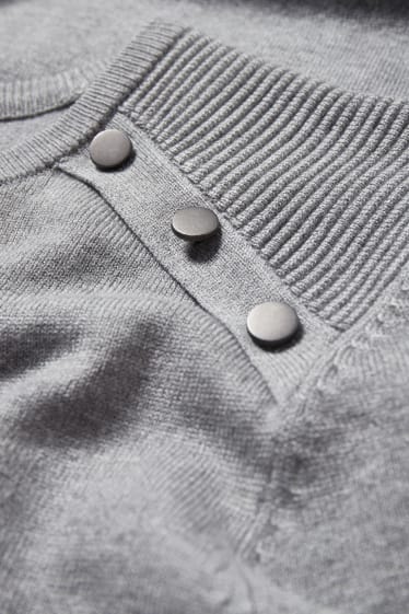 Donna - Vestito in maglia - grigio chiaro melange