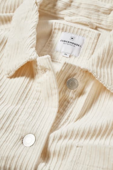 Women - CLOCKHOUSE - corduroy shacket - cremewhite