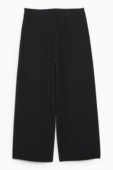 Women - Culottes - mid-rise waist - black