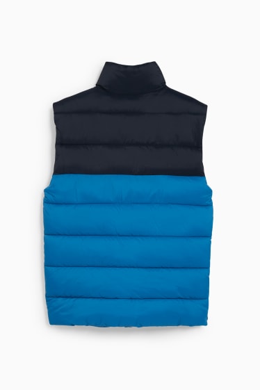 Men - CLOCKHOUSE - quilted gilet - blue