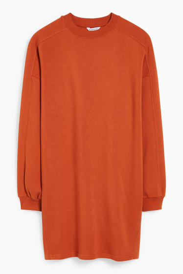 Damen - Sweatkleid - braun