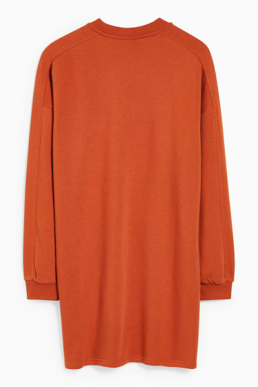 Damen - Sweatkleid - braun