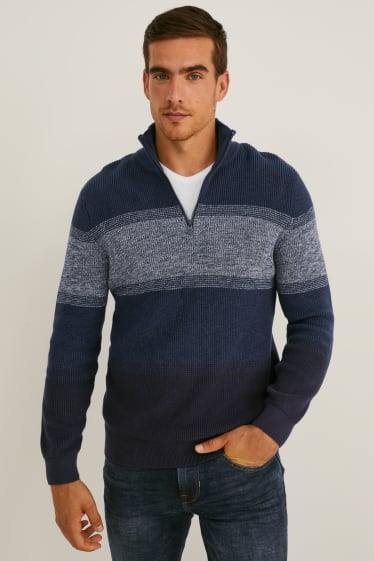 Herren - Pullover - dunkelblau