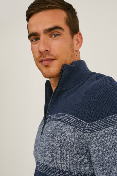 Hommes - Pullover - bleu foncé