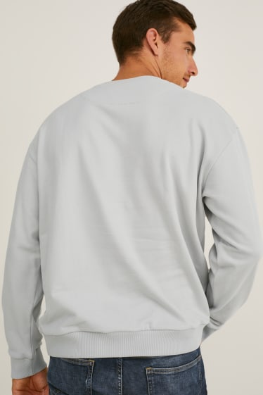Bărbați - Bluză de molton - gri