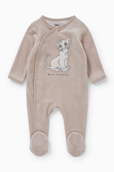 Niemowlęta - Król Lew - piżamka niemowlęca - beżowy