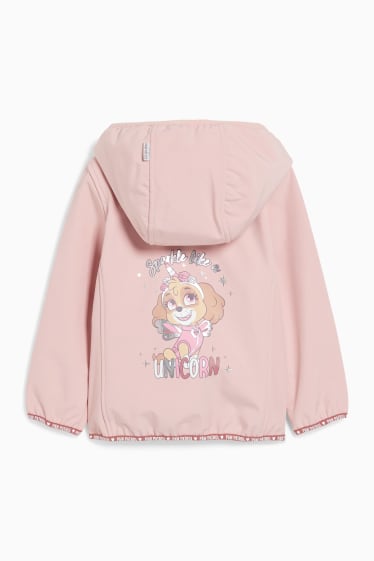 Enfants - Pat’ Patrouille - veste softshell à capuche - rose