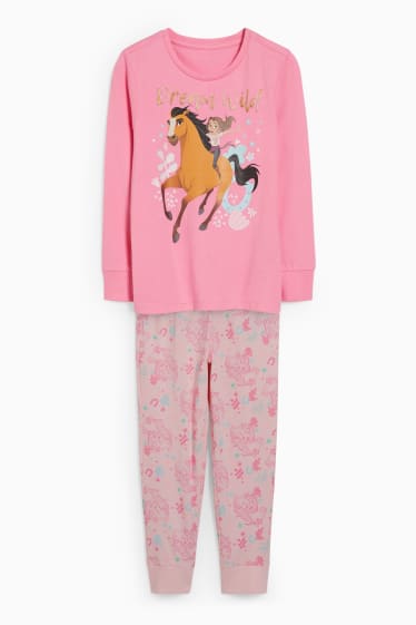 Kinder - Spirit - Pyjama - 2 teilig - pink