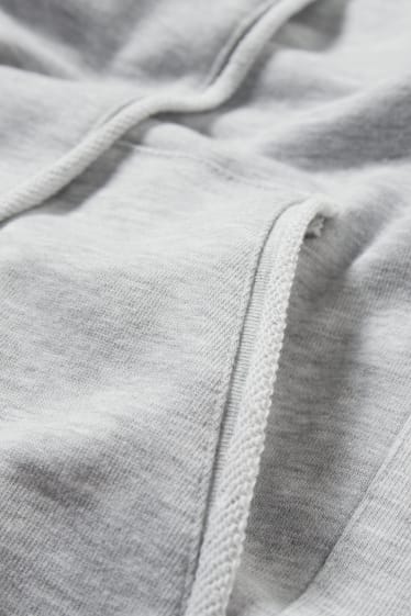 Mujer - Sudadera larga con capucha - gris claro jaspeado