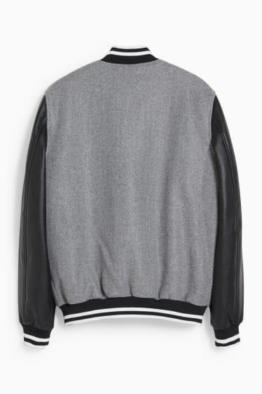 Men - CLOCKHOUSE - bomber jacket - gray-melange