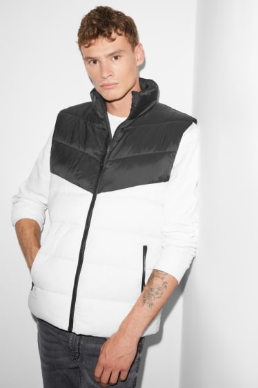 Uomo - CLOCKHOUSE - gilet trapuntato - bianco