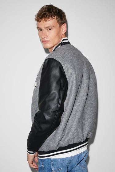 Men - CLOCKHOUSE - bomber jacket - gray-melange