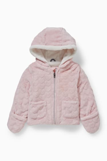 Bébés - Veste à capuche pour bébé - rose