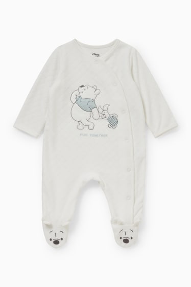 Niemowlęta - Kubuś Puchatek - piżamka niemowlęca - biały