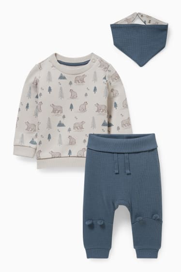 Babys - Baby-outfit - 3-delig - grijs