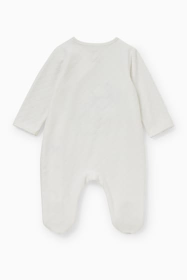 Niemowlęta - Kubuś Puchatek - piżamka niemowlęca - biały