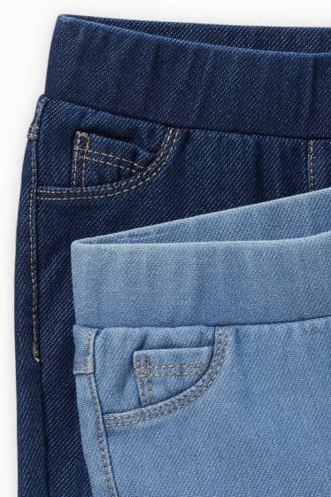 Neonati - Confezione da 2 - jeggings per neonati - jeans blu