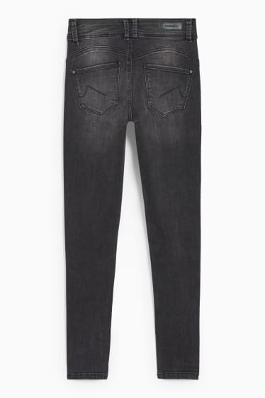 Dames - CLOCKHOUSE - skinny jeans - mid waist - LYCRA®  - jeansgrijs