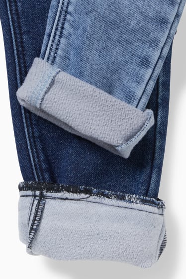 Kinder Jungen - Multipack 2er - Straight Jeans und Skinny Jeans - Thermojeans - jeansblau