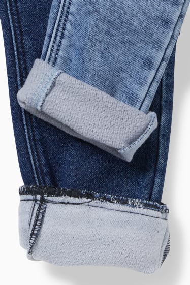 Children - Multipack of 2 - straight jeans and skinny jeans - thermal jeans - blue denim