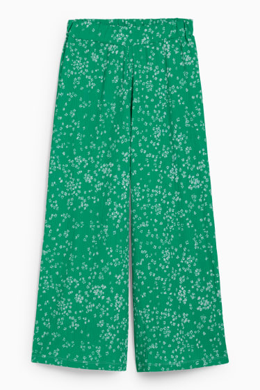 Women - CLOCKHOUSE - culottes - high waist - floral - green