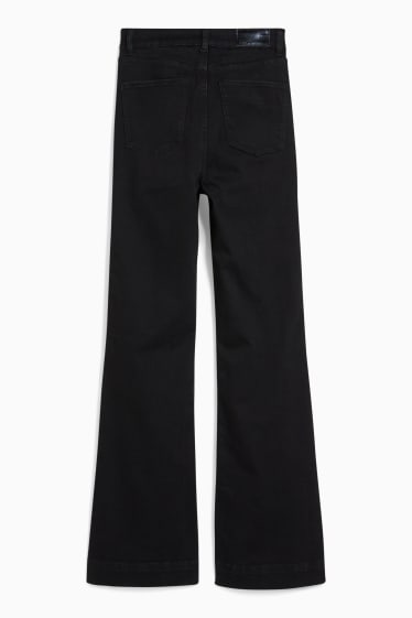 Women - Flared jeans - high waist - shaping jeans - LYCRA® - black