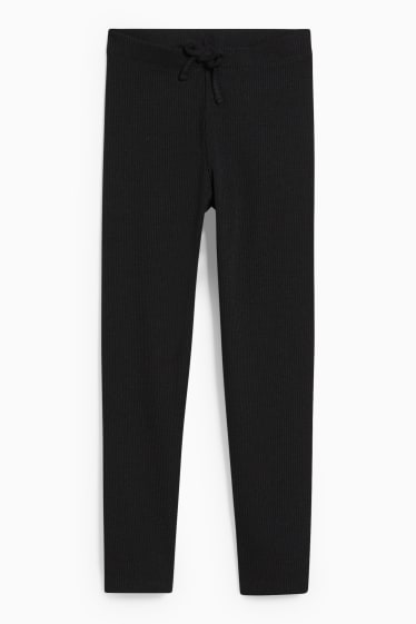 Children - Knitted trousers - black