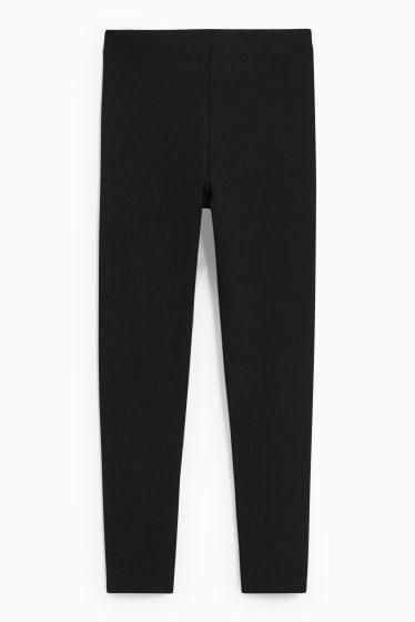 Children - Knitted trousers - black