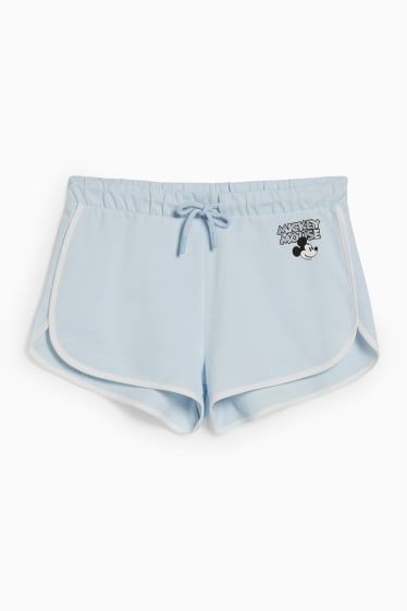Donna - CLOCKHOUSE - shorts di felpa - Topolino - azzurro