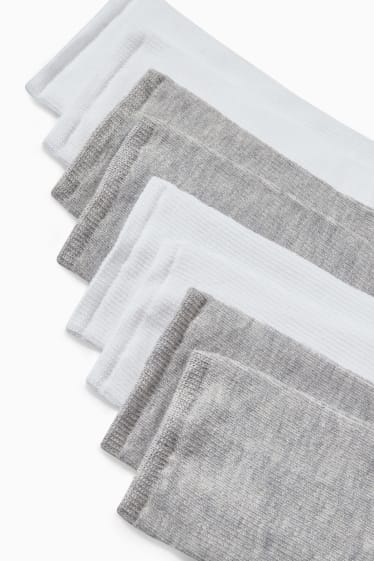 Damen - Multipack 4er - Socken - LYCRA® - weiss / grau