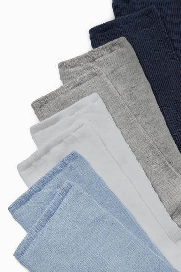 Femmes - Lot de 4 - chaussettes - LYCRA® - bleu clair-chiné