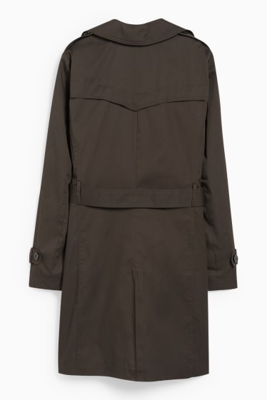 Women - Trench coat - dark green