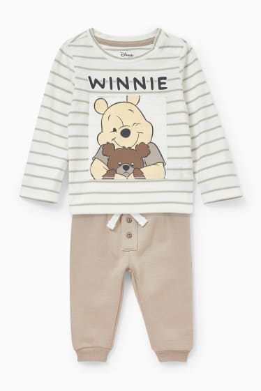 Baby's - Winnie de Poeh - babyoutfit - 2-delig - wit